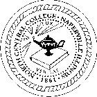 NORTH CENTRAL COLLEGE · NAPERVILLE ILLINOIS  ·1861 · LUX VERITAS