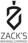 Z ZACK'S BREWING COMPANY