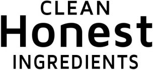 CLEAN HONEST INGREDIENTS