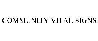 COMMUNITY VITAL SIGNS