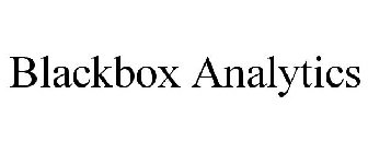 BLACKBOX ANALYTICS