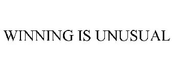 WINNING IS UNUSUAL