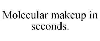 MOLECULAR MAKEUP IN SECONDS.