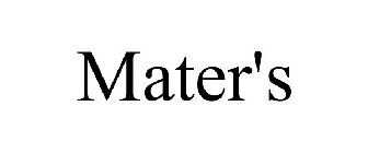 MATER'S