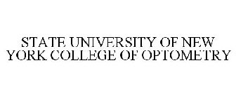 STATE UNIVERSITY OF NEW YORK COLLEGE OFOPTOMETRY