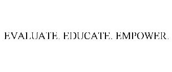 EVALUATE. EDUCATE. EMPOWER.