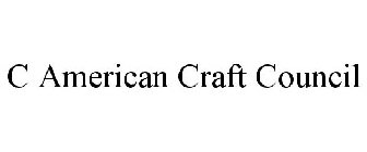 C AMERICAN CRAFT COUNCIL