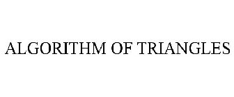 ALGORITHM OF TRIANGLES