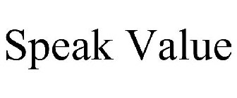 SPEAKVALUE