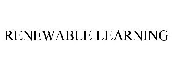 RENEWABLE LEARNING