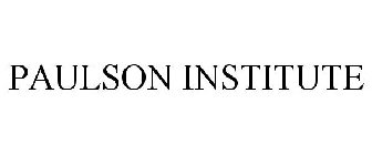 PAULSON INSTITUTE