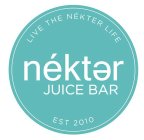 NÉKTER JUICE BAR LIVE THE NÉKTER LIFE EST 2010