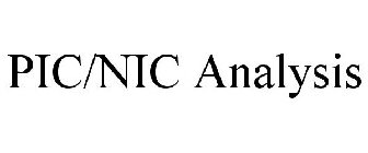 PIC/NIC ANALYSIS