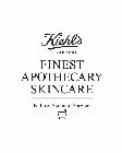 KIEHL'S SINCE 1851 FINEST APOTHECARY SKINCARE NATURE. SCIENCE. SERVICE.