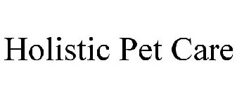 HOLISTIC PET CARE