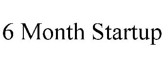 6 MONTH STARTUP