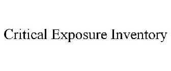 CRITICAL EXPOSURE INVENTORY