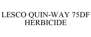 LESCO QUIN-WAY 75DF HERBICIDE