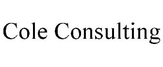 COLE CONSULTING
