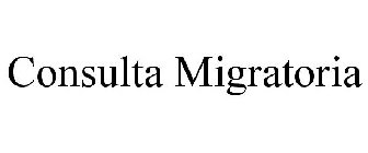CONSULTA MIGRATORIA