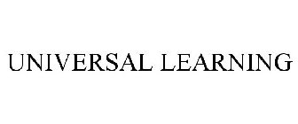 UNIVERSAL LEARNING
