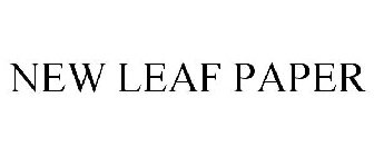 NEW LEAF PAPER