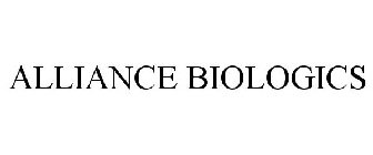 ALLIANCE BIOLOGICS