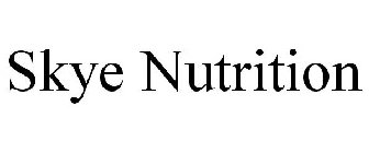 SKYE NUTRITION