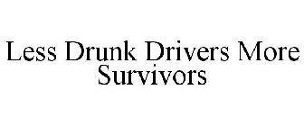 LESS DRUNK DRIVERS MORE SURVIVORS