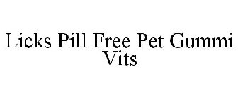 LICKS PILL FREE PET GUMMI VITS