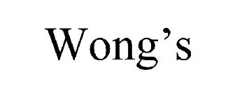 WONG'S
