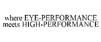 WHERE EYE-PERFORMANCE MEETS HIGH-PERFORMANCE