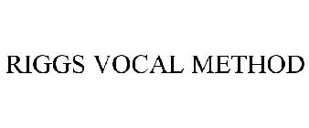 RIGGS VOCAL METHOD