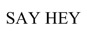 SAY HEY