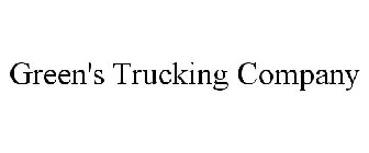 GREEN'S TRUCKING COMPANY