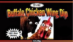 BUFFALO CHICKEN WING DIG D'LISH CONTAINS 100% REAL CHICKEN 1LB (448G)