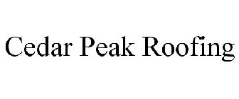 CEDAR PEAK ROOFING