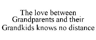 THE LOVE BETWEEN GRANDPARENTS AND THEIRGRANDKIDS KNOWS NO DISTANCE