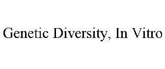 GENETIC DIVERSITY, IN VITRO