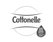 COTTONELLE 2X MORE GENTLE ALOE & E 95% PURE WATER