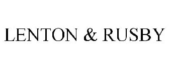 LENTON & RUSBY