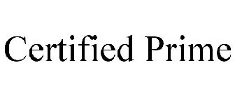 CERTIFIED PRIME
