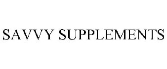 SAVVY SUPPLEMENTS