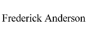 FREDERICK ANDERSON