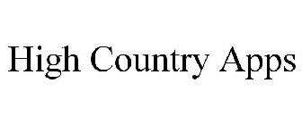 HIGH COUNTRY APPS