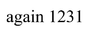 AGAIN 1231