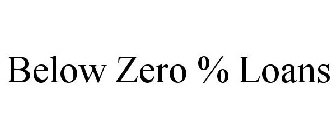 BELOW ZERO % LOANS
