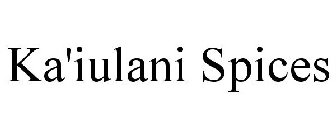 KA'IULANI SPICES
