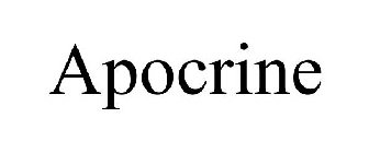 APOCRINE