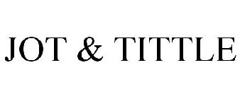 JOT & TITTLE